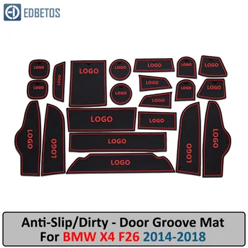 

Door Groove Mat For BMW X4 F26 2014 2015 2016 2017 2018 Anti-Slip Mat Gate Slot Coaster Anti-Dirty Mat