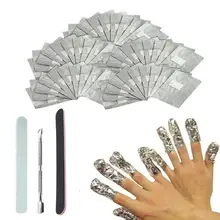 Unloading Tin Foil Nails Set Polishing Strip Frosted Pedicure Manicure Tool