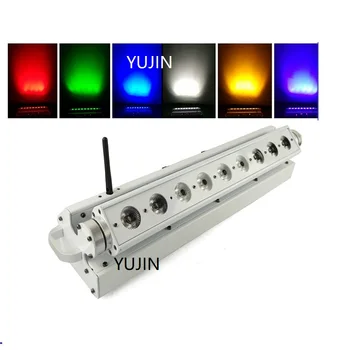 

9*18W rgbwa uv 6in1 battery powered wireless dmx bar led wall washer