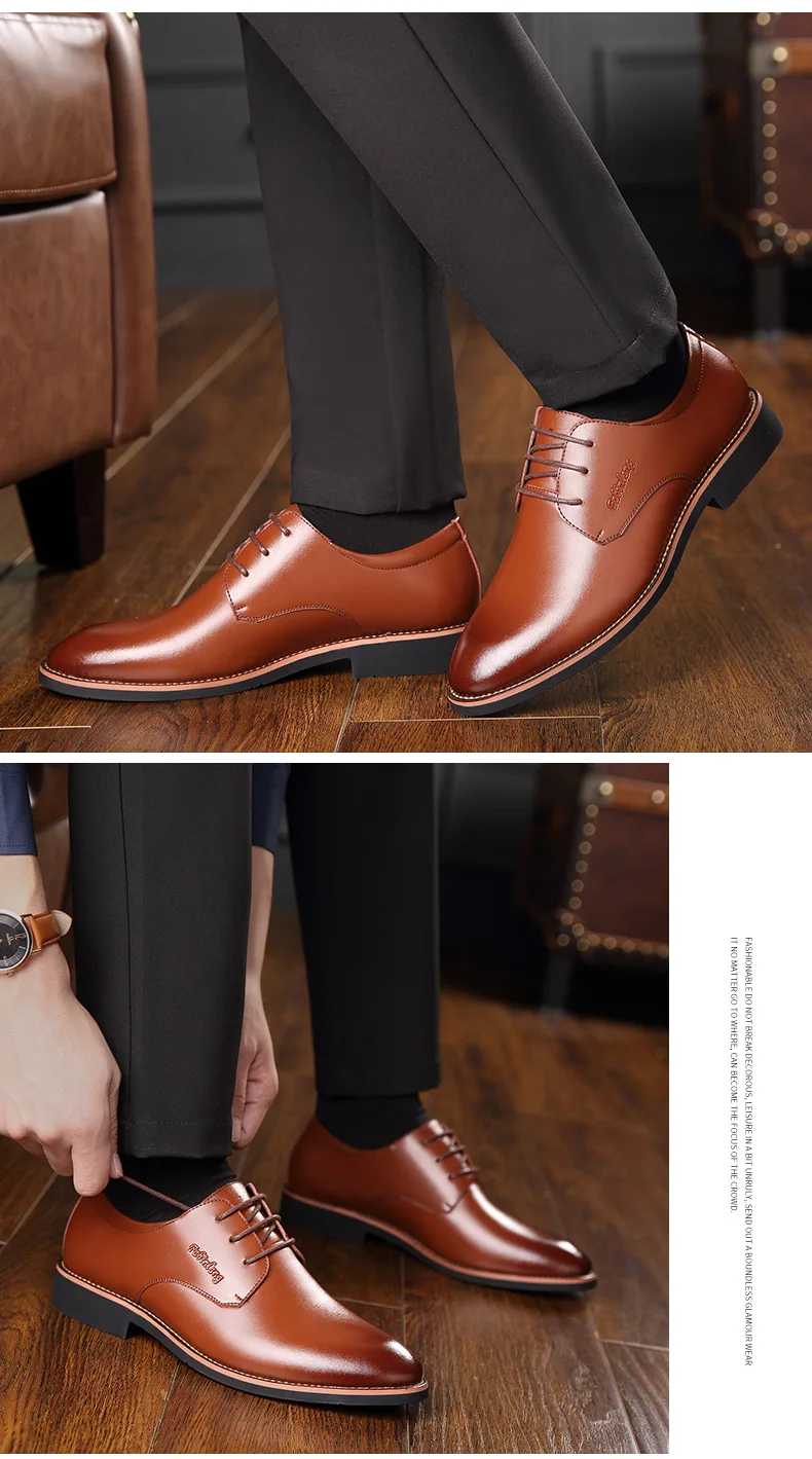 Всесезонные модельные туфли; мужские деловые английские остроконечные туфли с галстуком; Мужские модельные туфли; свадебные туфли