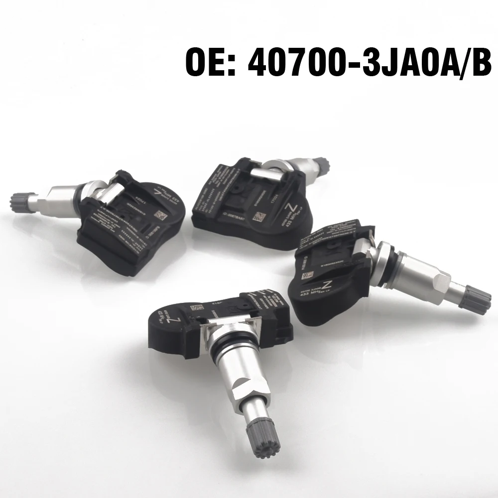 

4 PCS Car Tire Pressure Monitor Sensor TPMS 40700-3JA0A 40700-3JA0B for Nissan maxima altima murano pathfinder for nifiniti JX35