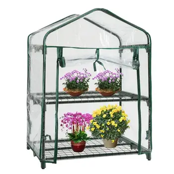 

Mini Greenhouse Plastic Clear Cover Flower Bonsai Plant Protective Grow Tent