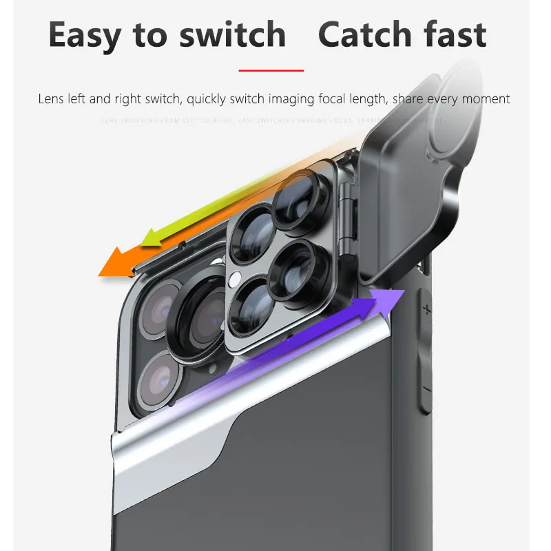 Объектив камеры для iPhone 7 8 Plus XR X XS 11 Pro MAX 6 в 1 чехол телефона рыбий глаз