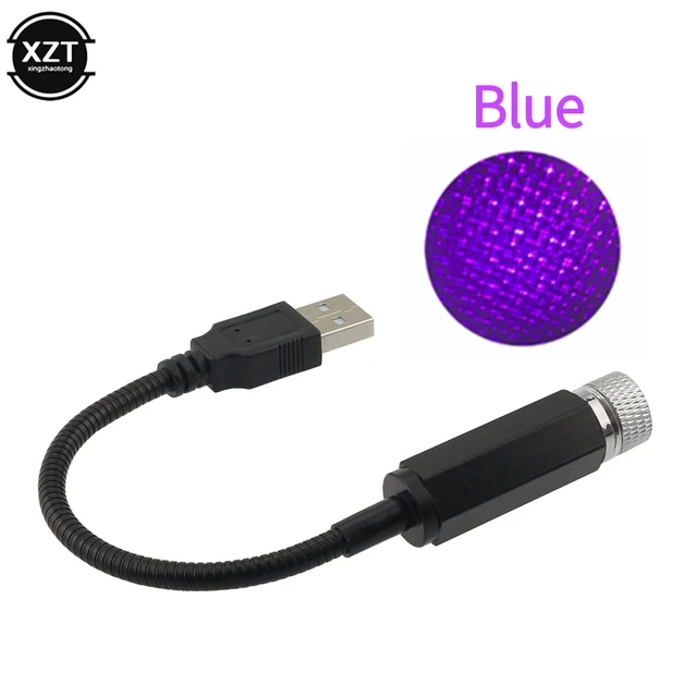 Tragbare USB Auto Dekoration Nacht Galaxy Lampe Auto Dach Sterne Licht  Innen Mini LED Sternen Laser