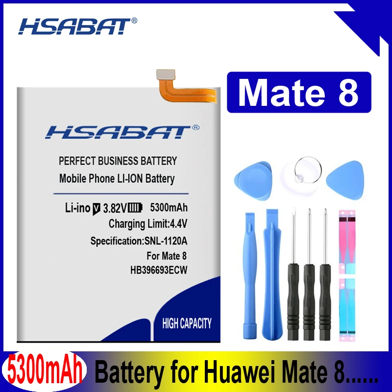 HSABAT 5300 мА/ч, HB396693ECW Батарея для huawei Коврики 8 NXT-AL10 NXT-TL00 NXT-CL00 NXT-DL00 Коврики 8 NXT-L09 NXT-L29