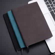 А5 овечья Пакистанская кожа простой бизнес-ноутбук офисный Конференц-запись рабочий ноутбук для учебы настраиваемый логотип