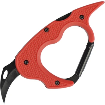 

Super sell-Mini Portable Carabiner Hook Knife Camping Hunting Personal Multi Tools Edc Tool Folding Knife