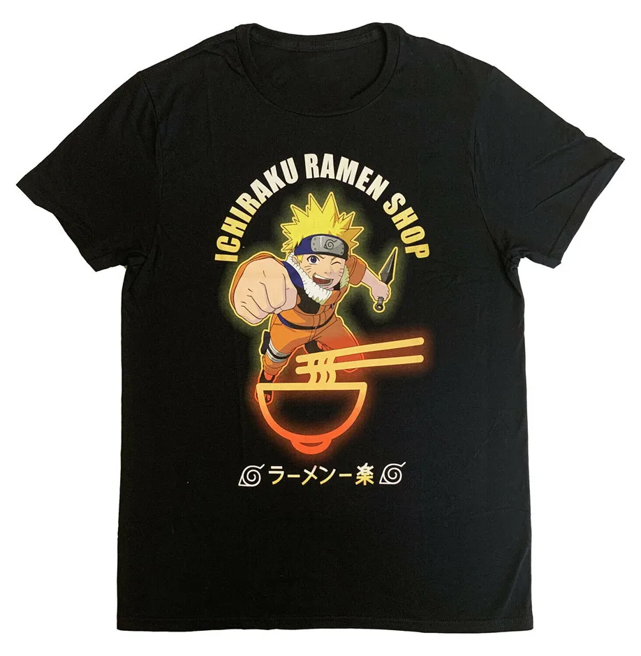 Naruto Ichiraku Ramen Shop Shippuden Licensed Adult T-Shirt Loose Size Tee Shirt | Мужская одежда
