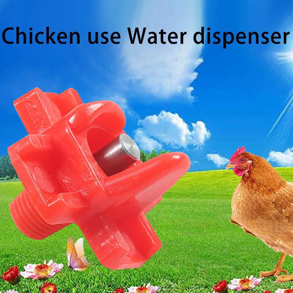 garden 12Pcs Chicken Waterer Hens Quail Birds Drinking Bowls Water for Chicken Coop Chick Nipple Drinkers Poultry Farm Animal
