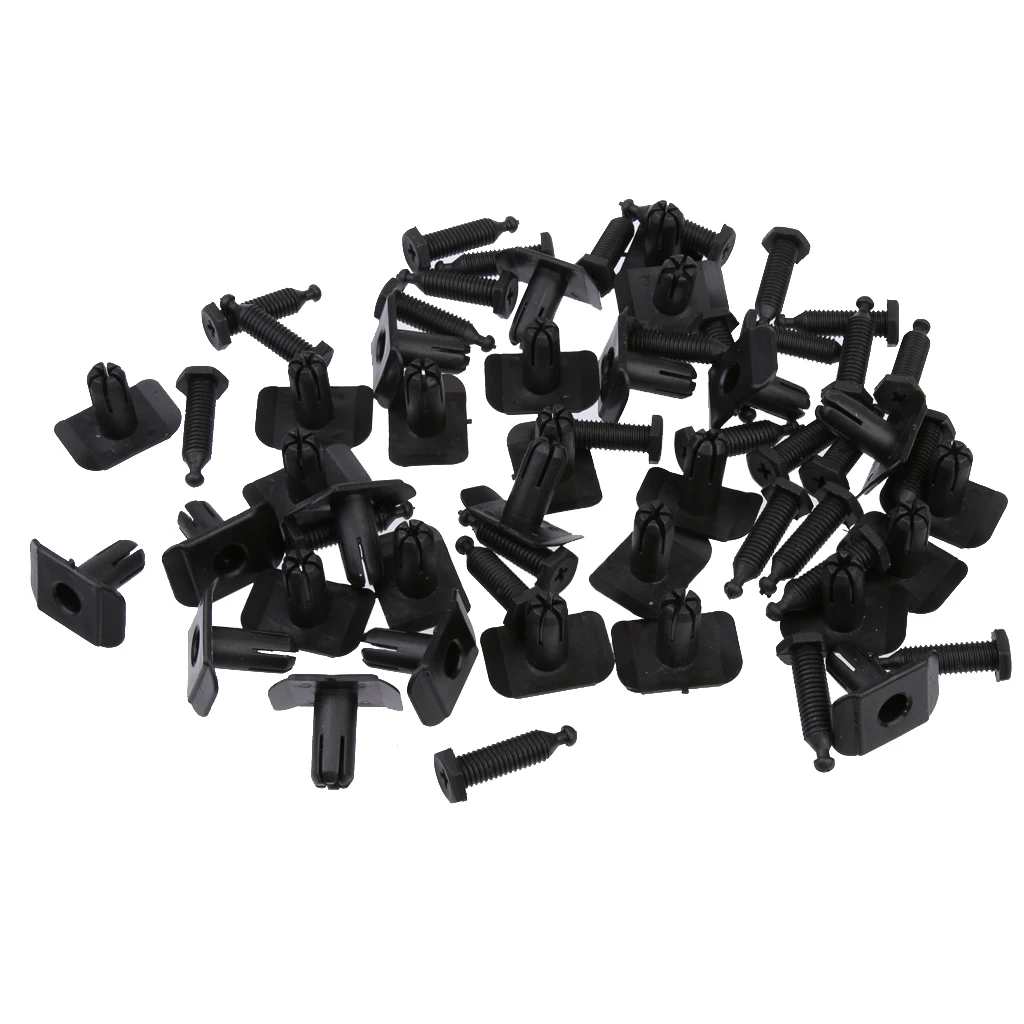 30pcs Front Rear Bumper Trim Clip Fastener Rivet 10mm For Mazda 3 BF8250233