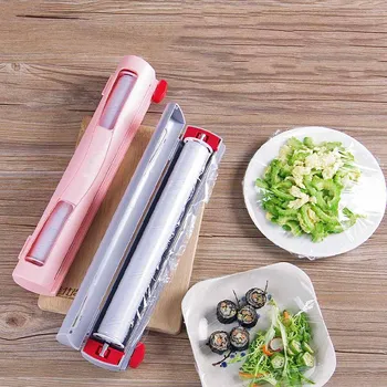 

Economical Preservative Film Cutter ABS Stainless Steel Fruit Food Fresh Keeping Useful Kitchen Tool ds99