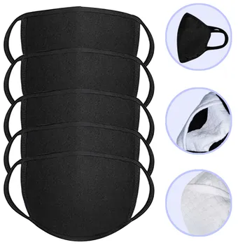 

PM2.5 against-dust Reusable MouthCover Cotton Face Maska Can Put Filter 5PCS mascarilla reutilizable mascarillas Mouth-muffle