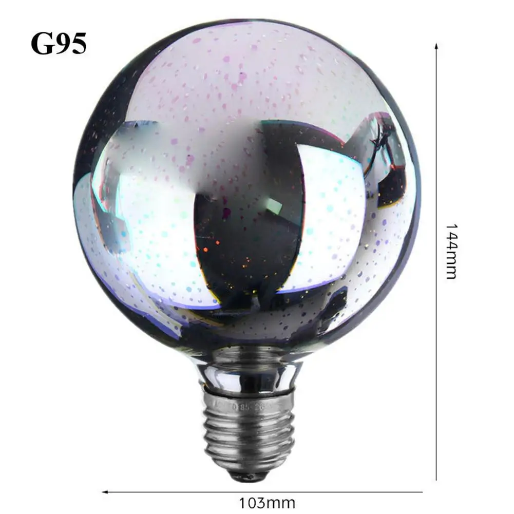 e27 Vintage 3D Led Bulb Star G95/ST64 Edison Night Light Colorful Bombillas Glass Lampara Ampoule Christmas Home Decor firework