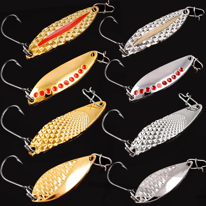 1PCS Metal Spinner Spoon trout Fishing Lure Hard Bait Sequins Noise Paillette Artificial small hard sequins spinner | Спорт и