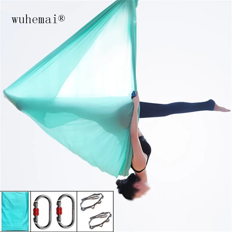 Elastic 5m aerial yoga hammock swing full set of the latest multi-functional anti-gravity yoga belt training sports carbine yoga strap,aerial yoga strap,yoga hammock