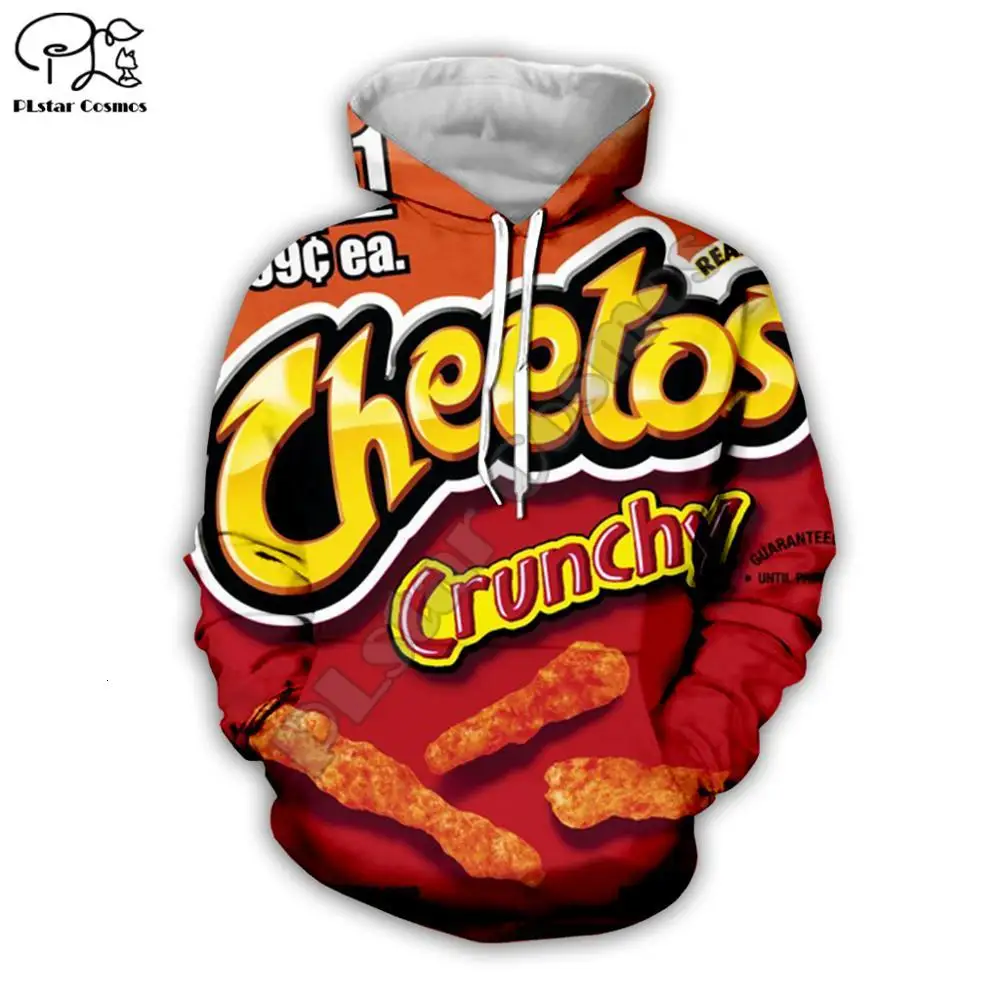 Худи с объемным принтом Cheetos, комплект детской одежды для родителей, свитер, пуловер, куртка на молнии, одежда для семьи, мамы, папы