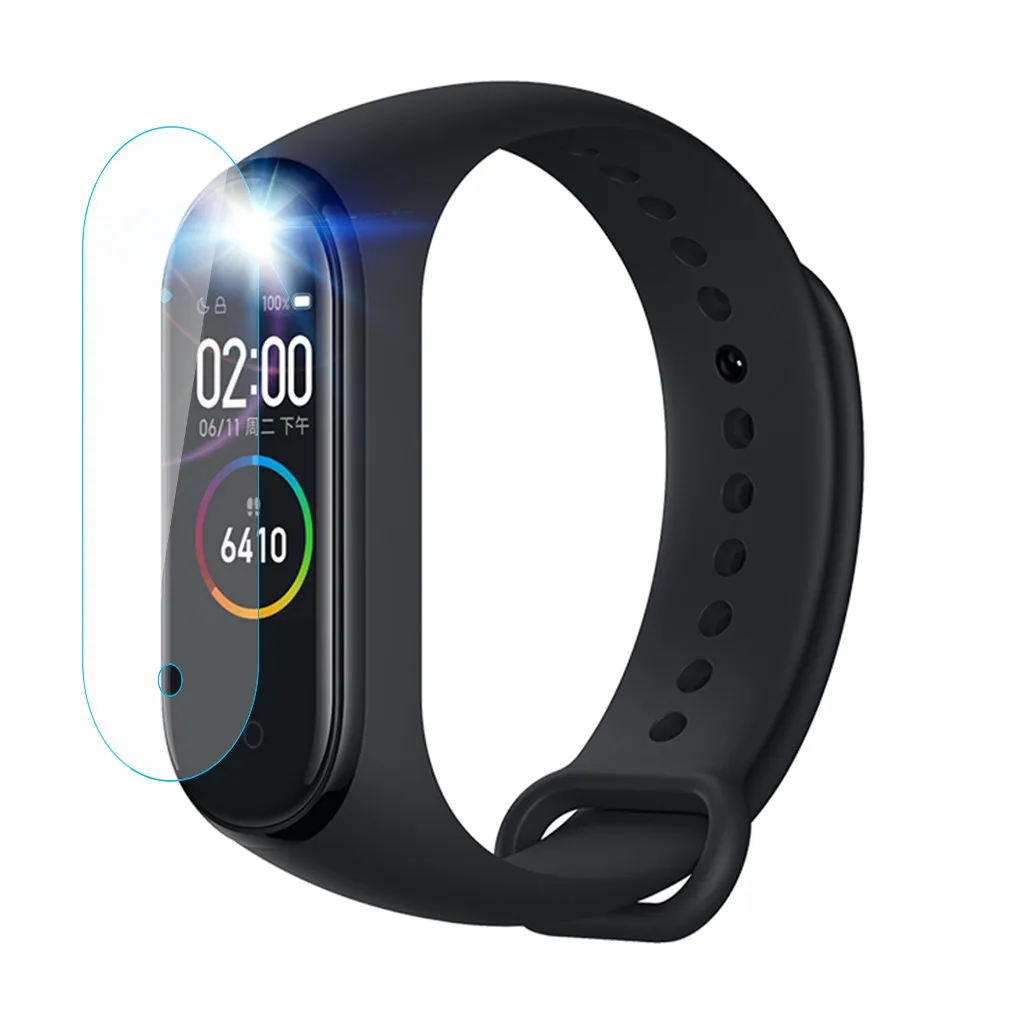 Полноэкранная проницаемая пленка для Xiaomi Mi Band 4 защитная пленка для экрана мягкая пленка для Xiaomi Mi Band 4 смарт-браслет аксессуары
