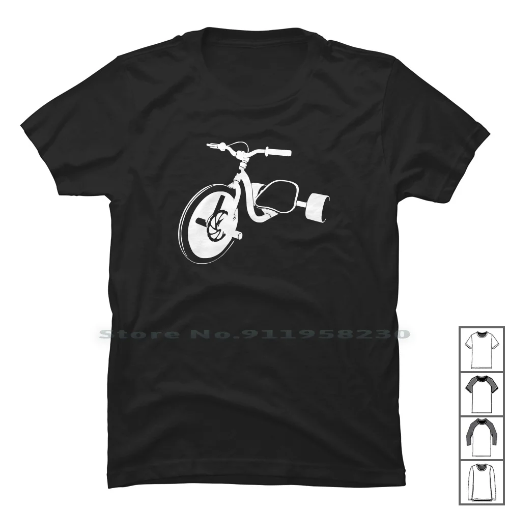 Drift Trike Downhill Drift King Bike Sport Trend Dreirad Fun T Shirt 100% Cotone Downhill Cartoon Gamers Trend Sport Gamer