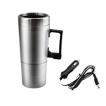 

Car Heating Kettle, Simple 12V 300Ml Portable in Car Coffee Maker Tea Pot Vehicle Heating Cup Lid Outdoor Water Bottle Electric