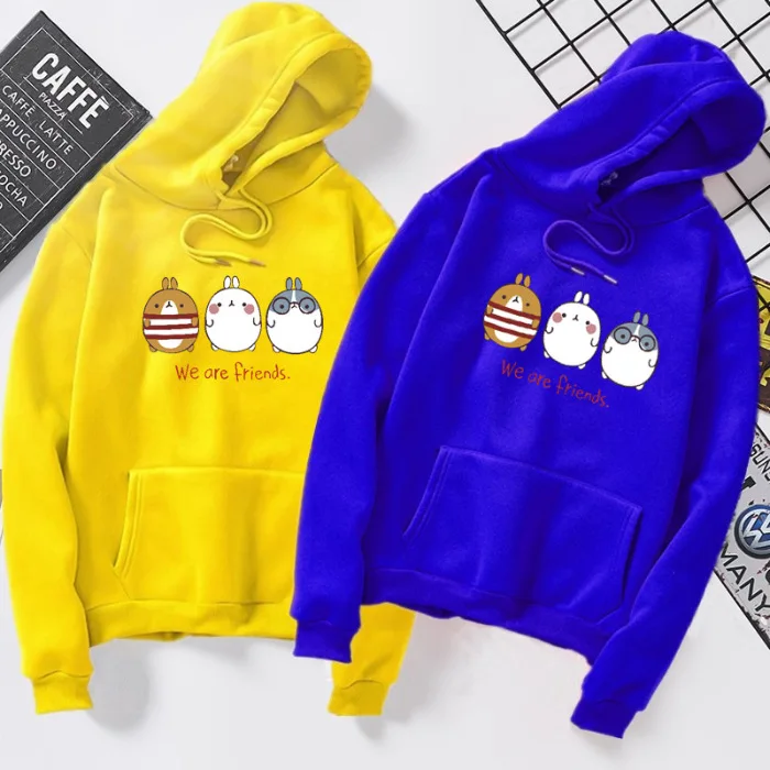 Зимняя толстовка с капюшоном в стиле Kpop We Are Friends, женские свитшоты, Harajuku Sudaderas, зимние свитшоты, Женская толстовка с капюшоном, одежда