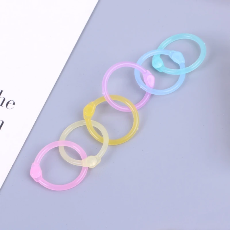 Creative Binder Ring Plastic Book Ring Multifunction Circle Album Loose Leaf Book Binder Hoop Office Binding Supply