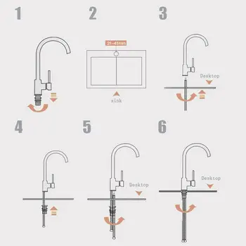 

Zinc Alloy Faucet Bathroom Kitchen Faucet Mixer Single Lever Practical