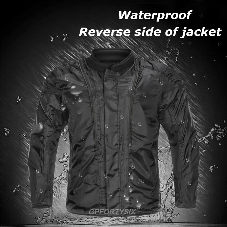 LYSCHY Motorcycle Jacket Men Waterproof Motorbike Riding Jacket Full Body Protective Gear Turtle Motorcycle Protection