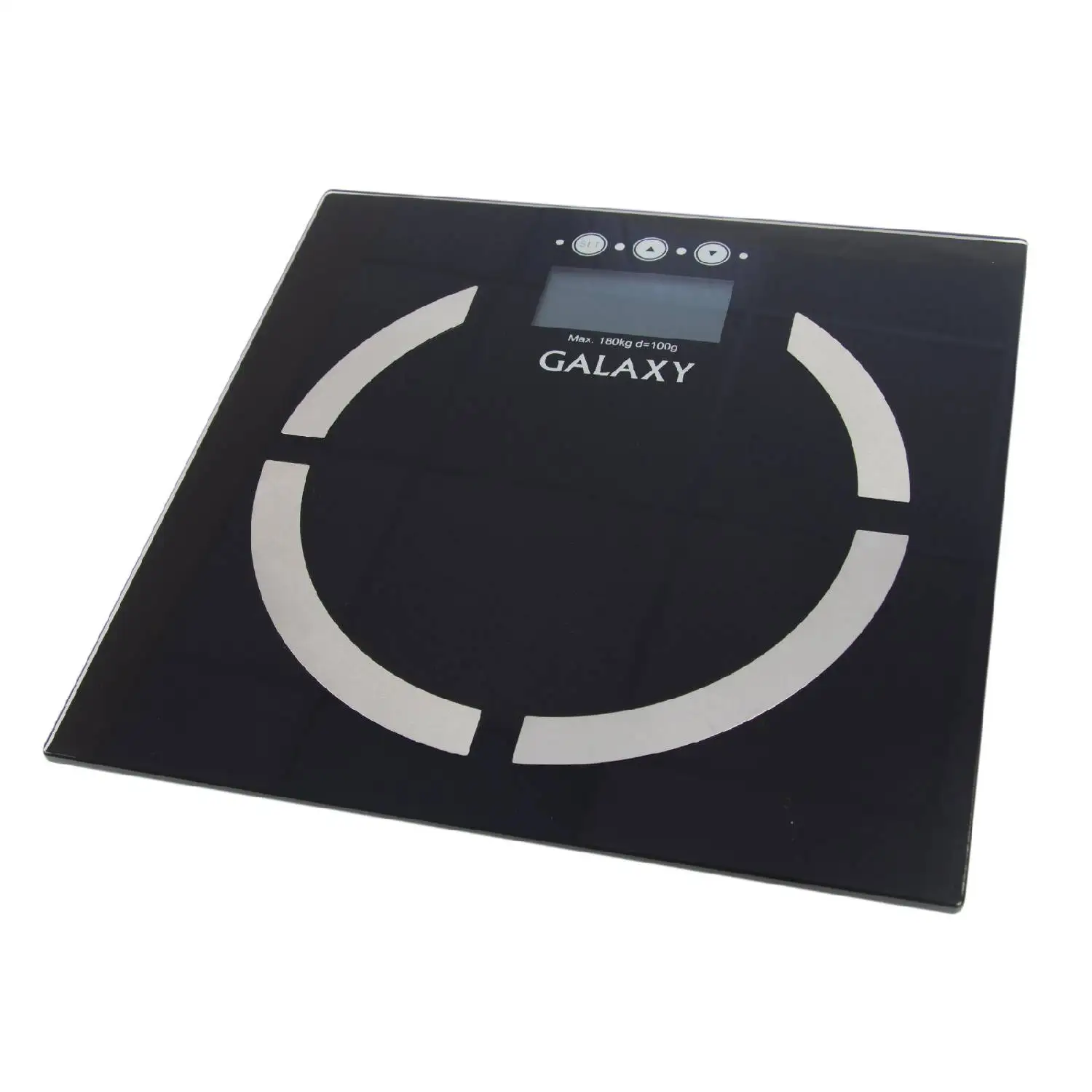 Весы напольные Galaxy GL 4850 (Предел 180 кг, шаг измерений 100 г, измерение уровня жира и воды в организме, мышечной и костной массы, ЖК-дисплей, стекло, автовыключение)
