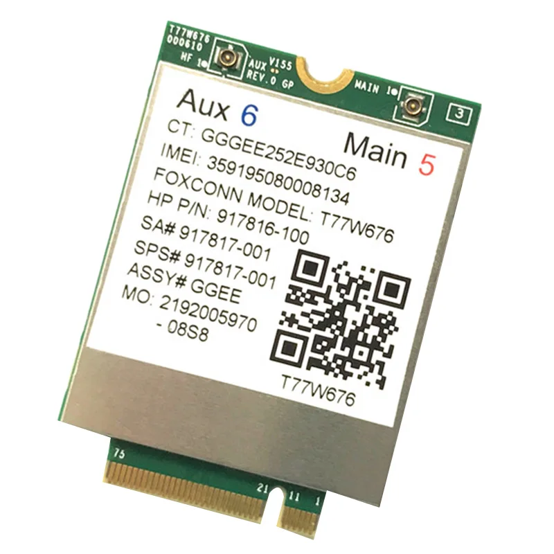 Lt4220 X12 LTE T77W676 917817 100 4G WWAN M.2 450 Мбит/с модем для Elite X2 1030 G3 EliteBook X360 G3|Сетевые карты| |