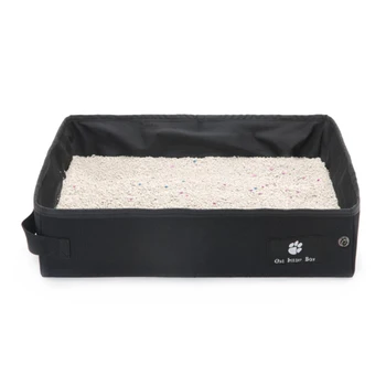 

Durable Pet Litter Box Dogs Seat For Puppy Cats Easy Clean Rectangular Portable Foldable Travel Toilet Household Space Saving