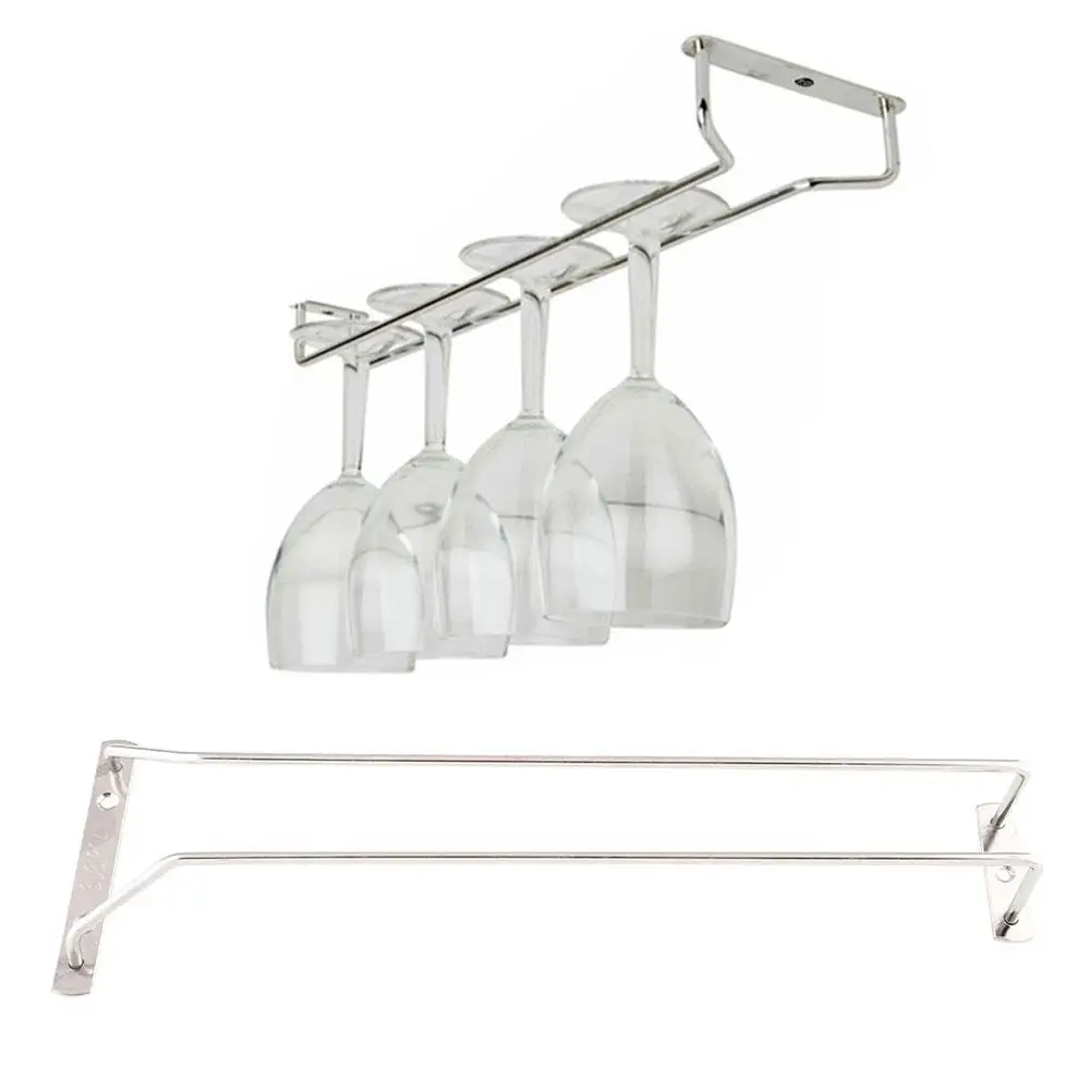 35cm/13" Wine Glass Rack Hanging Stemware Holder Hanger Shelf Home Bar