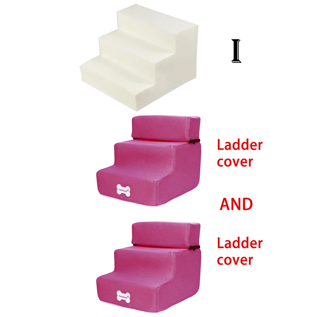 I Лестница для кровати для питомца 2/3 лестница для питомца домик для собак и щенков кошка кровать ступеньки сетка Складная Съемная кровать для Питомца Кошка Собака пандус товары для щенков - Цвет: I