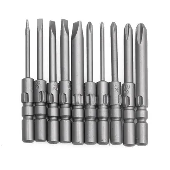 

10Pcs Magnetic Screwdriver Bits Kit For DC Powered Electric 40mm Screwdriver 800