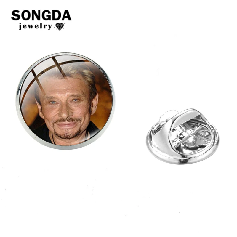 SONGDA суперзвезда Джонни Холлидей с принтом коллекция булавок значки высокое
