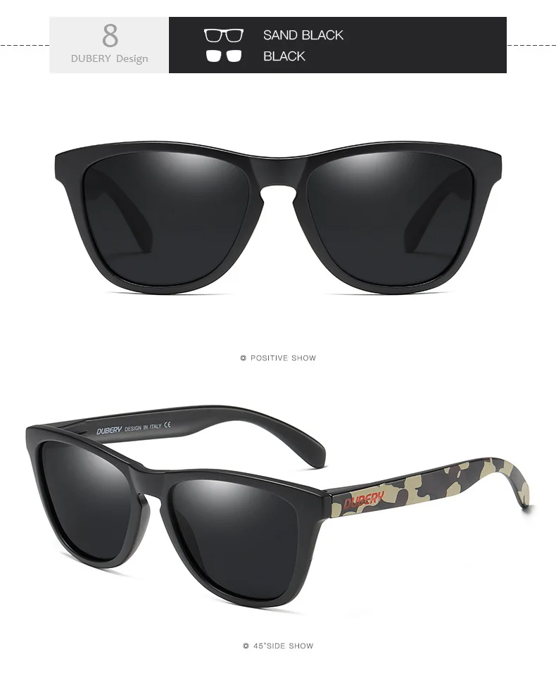 Dubery D181 Polar Vision Поляризованные Ретро спортивные солнцезащитные очки