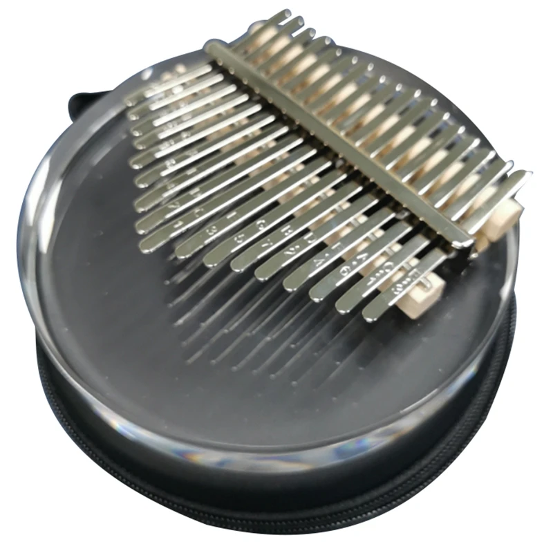 

17-Key Kalimba Thumb Piano Transparent Acrylic Instrument with Carry Bag