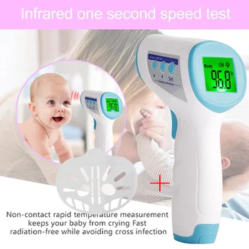 

Non-contact Forehead Thermometer Digital Infrared Body Temporal Thermometer Send mask holder