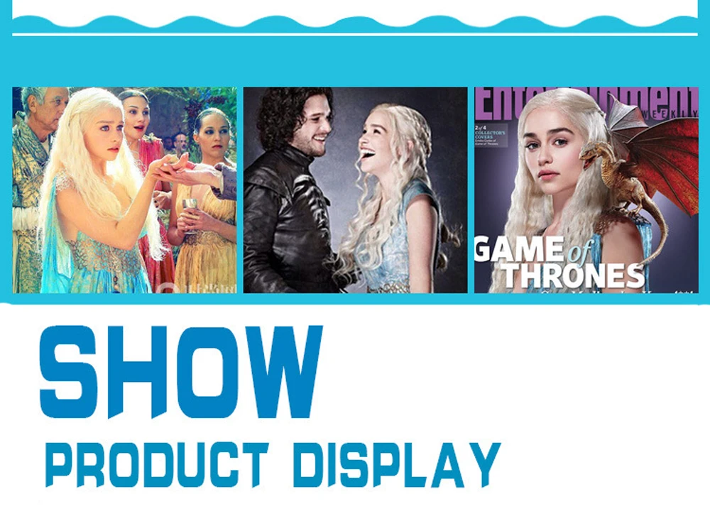 VEVEFUANG Daenerys targaryen Игра престолов косплей костюм черный белый зеленый синий cos платье fantasia парик модное женское платье