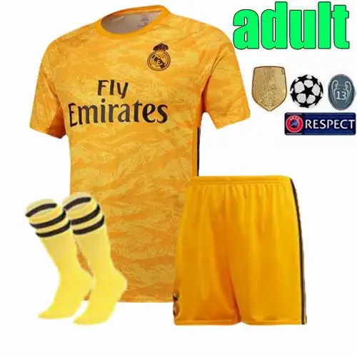 Набор для взрослых 19 20 Real Madrides футбольные майки MODRIC HAZARD camiseta de futbol комплект BENZEMA ISCO мужские комплекты футбольные футболки - Цвет: adult kit