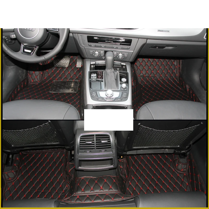 Lsrtw2017 кожаные автомобильные коврики для audi A7 2010 2011 2012 2013 ковры аксессуары