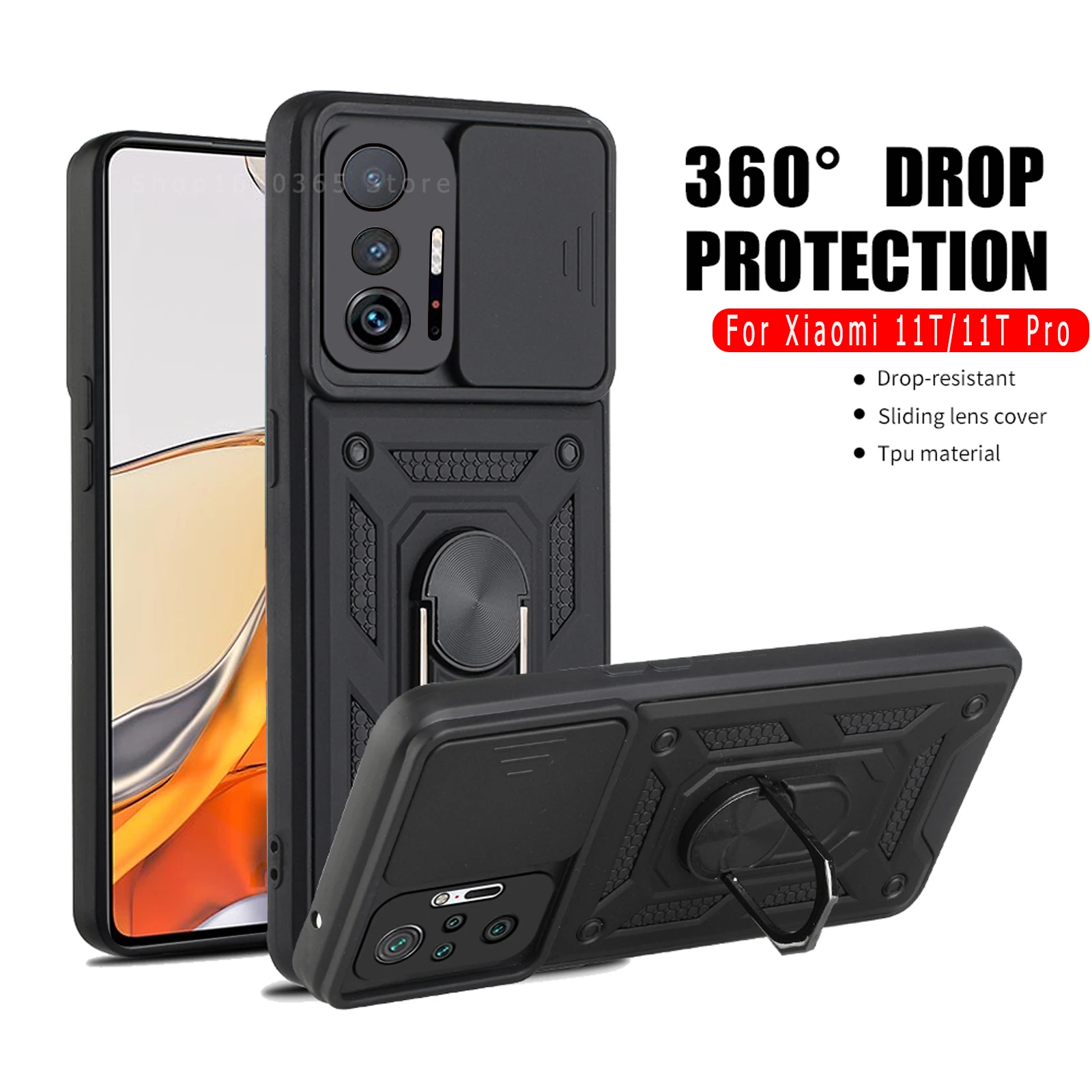 Sliding Window Camera Protector Case For Xiaomi t11 11T Pro Car Magnetic Bracket Shell Cover For Xaomi11T Pro Mi 11TPro Fundas cute iphone 12 pro cases