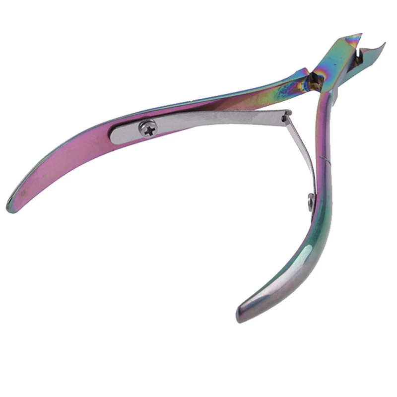 nail clipper set nail clipper nail scissors set nail clippers manicure nail clipper set nail clippers kit 1PCS Nail Art Dead Skin Remover Clipper Scissor Manicure Pedicure Tool Stainless Steel Plating Rainbow Cuticle Nipper Cutter