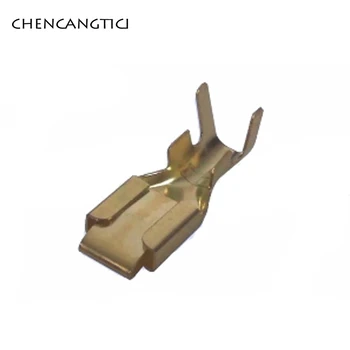 

50 pcs 7.8 mm female automotive splice wire terminal copper crimp loose terminals stamping pins DJ621-B7.8C