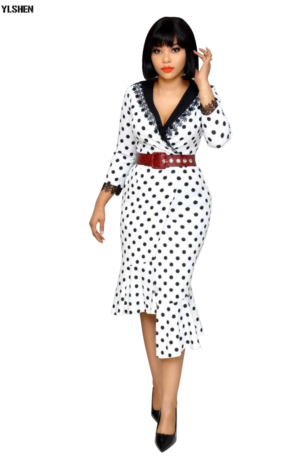 African Dresses for Women Dashiki Dot African Clothes Bazin Riche Ankara Africa Dress Fashion Party Slim African Skirt Clothing 08