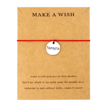 

Healing Namaste Yoga Adjustable Charm Bracelets OM OHM Women Girl Fashion Jewelry