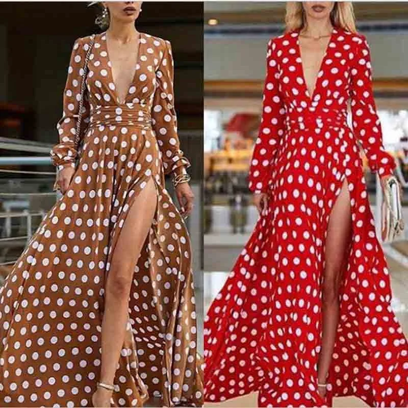 Женское платье макси с цветочным принтом V образным вырезом|women maxi dress|maxi dressmaxi dress
