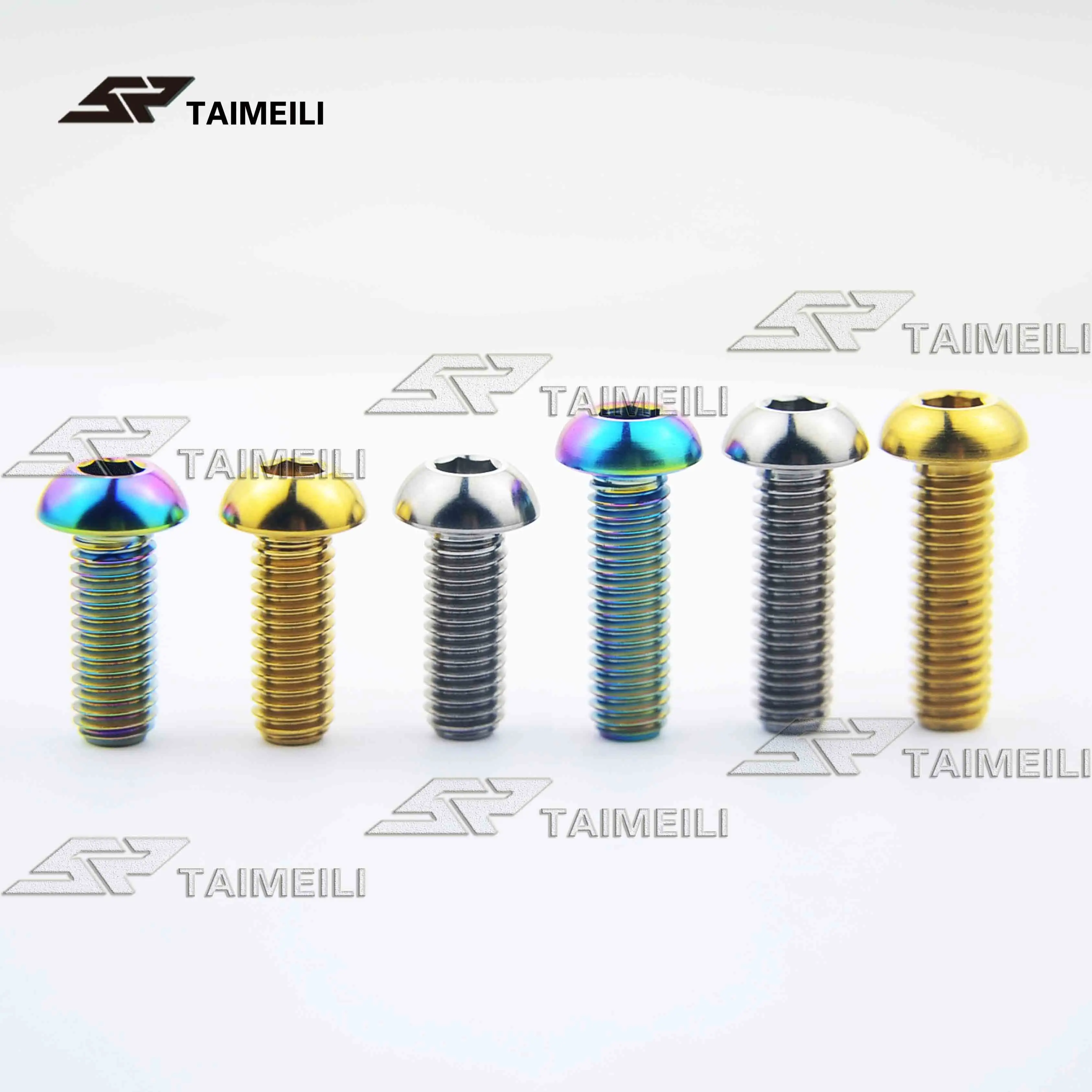 Титановые винты TAIMEILI полукруглые шестигранные головки размеры 6x30 мм для