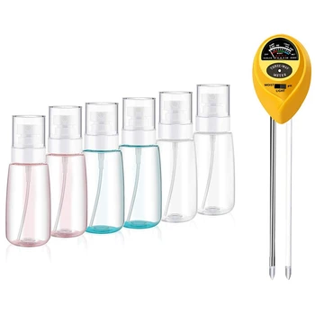 

1pcs Soil PH Meter,with Moisture,Light and PH Test & 6Pcs Spray Bottle 60Ml/2Oz Fine Mist Spray Bottle