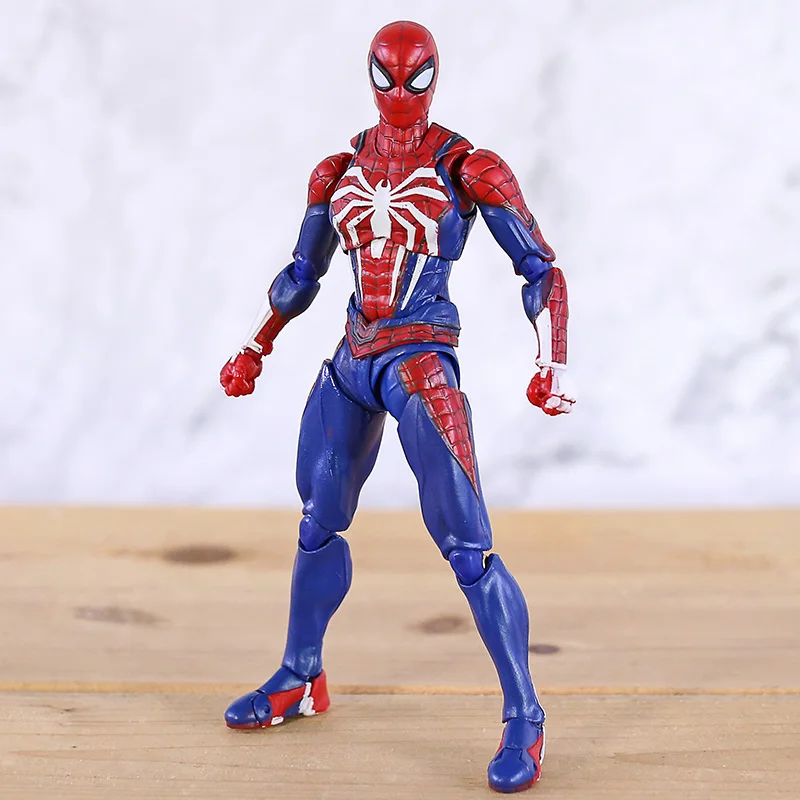 SHF Человек паук Homecoming пвх модель фигурку Бесконечность Военная Модель