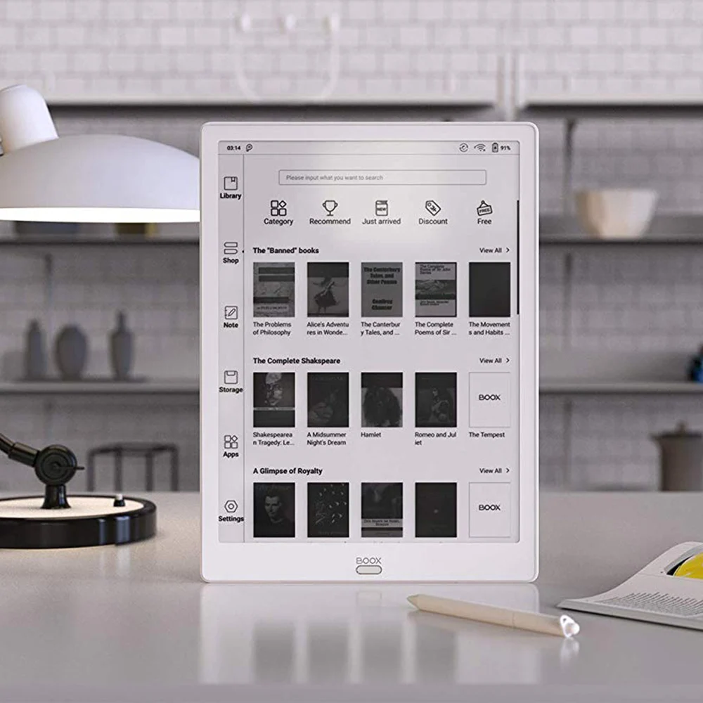 BOOX Max3 13,3 ''E-Reader Ebook Reader E-ink Ereader поддерживает распознавание отпечатков пальцев OTG емкость Чехол-книжка из искусственной кожи